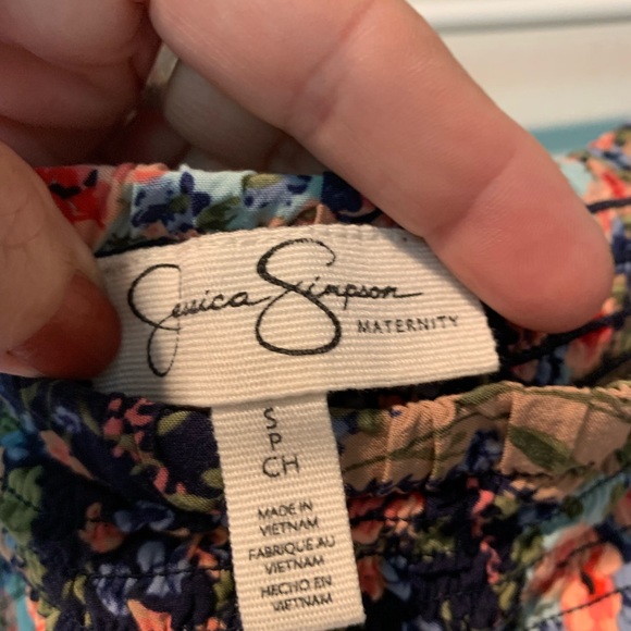 Jessica Simpson Floral Maternity Dress Sz S/P - Picture 4 of 5